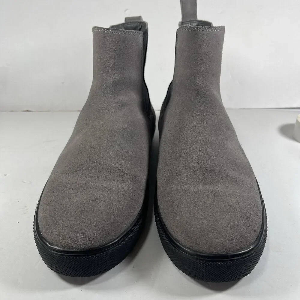 Steve Madden Dalston Men's Chelsea Boots Gray Suede Size 10 Memory Foam Sneaker